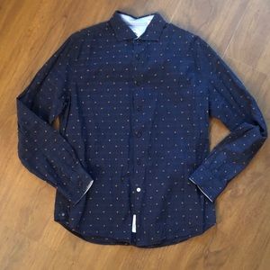 Ganesh Paisley Embroidered Button-down